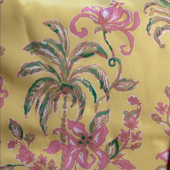 NWT Lilly Pulitzer Tropical Oasis Large Cooler Bag Canvas Tote w/ Matching Pouch - Picture 6 of 16